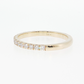 14K Gold | Yellow Gold .34cttw Round Lab Diamond Half Eternity Wedding/Anniversary Band
