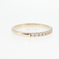 14K Gold | Yellow Gold .34cttw Round Lab Diamond Half Eternity Wedding/Anniversary Band