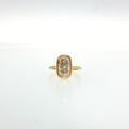 14K Gold | Yellow Gold 3.06CT Bezel Elongated Cushion Brilliant Cut Engagement Ring
