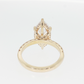 14K Gold | Yellow Gold 4.65 cttw Marquise Brilliant Cut Lab Diamond with Hidden Halo and Pavé Band Engagement Ring