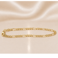 14K Gold | Yellow Gold Figaro Bracelet