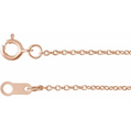 14K Gold | .9mm Rose Gold Cable Chains