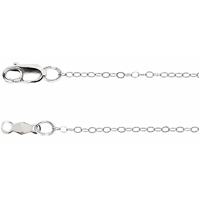 14K Gold | 1mm Flat Rolo Chains