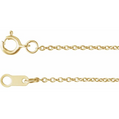 14K Gold | 1mm Cable Chains