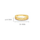 Shanore | 14K Gold Trinity Ring with Lab Diamond Border