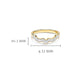 Shanore | 14K Gold Lab Diamond Contour Band for Claddagh Ring
