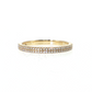 14k Gold | 0.17 cttw Natural Diamond 2 Row Pave Band Ring