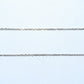 14k Gold | White Gold link chain Cable Chain 20" 18" 1mm 1.85mm