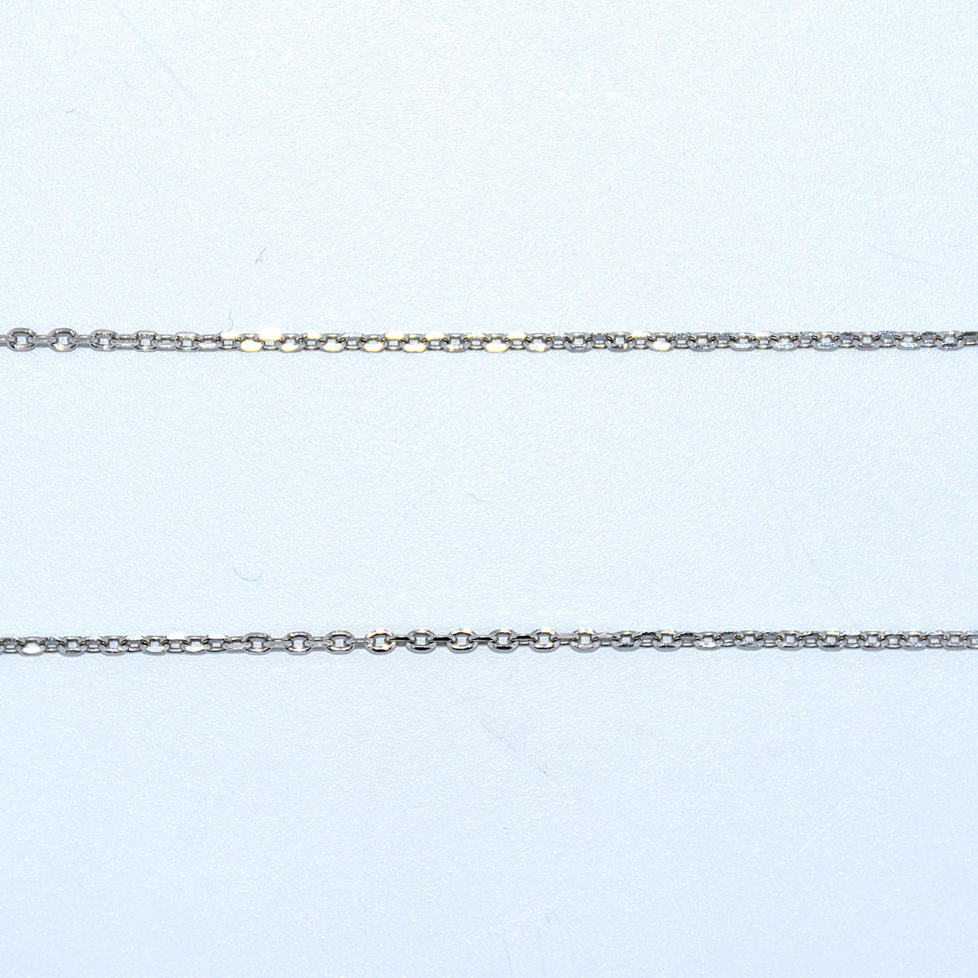 14k Gold | White Gold link chain Cable Chain 20" 18" 1mm 1.85mm