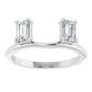 14K Gold | 5/8 cttw Lab Diamond Wrap-Style Ring Enhancer