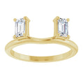 14K Gold | 5/8 cttw Lab Diamond Wrap-Style Ring Enhancer