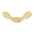 14K Gold | Yellow Gold Contour Band
