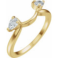 14K Gold | Yellow Gold 1/3 cttw Lab Diamond Wrap-Style Enhancer