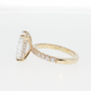 14K Gold | Yellow Gold 4.03CT Rectangular Brilliant Cut Lab Diamond with Hidden Halo and Pavé Band Engagement Ring