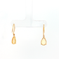 14K Gold | 1.30CT Pear Shaped Opal Earrings in Yellow Gold