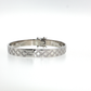 Sterling Silver | Designer-Inspired Patterned Bangle Bracelet
