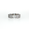Sterling Silver | Designer-Inspired Wide Pavé CZ Band