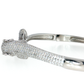 Sterling Silver | CZ Panther Bangle
