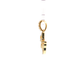 14K Gold | Small Dog Silhouette Pendant with .27cttw Natural Round Diamonds