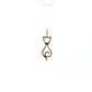 14K Gold | Cat Silhouette Pendant with .13cttw Natural Round Diamonds