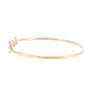 14K Gold | Yellow Gold 0.20 cttw Natural Diamond Leaf Bangle Bracelet