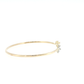 14K Gold | Yellow Gold 0.20 cttw Natural Diamond Leaf Bangle Bracelet