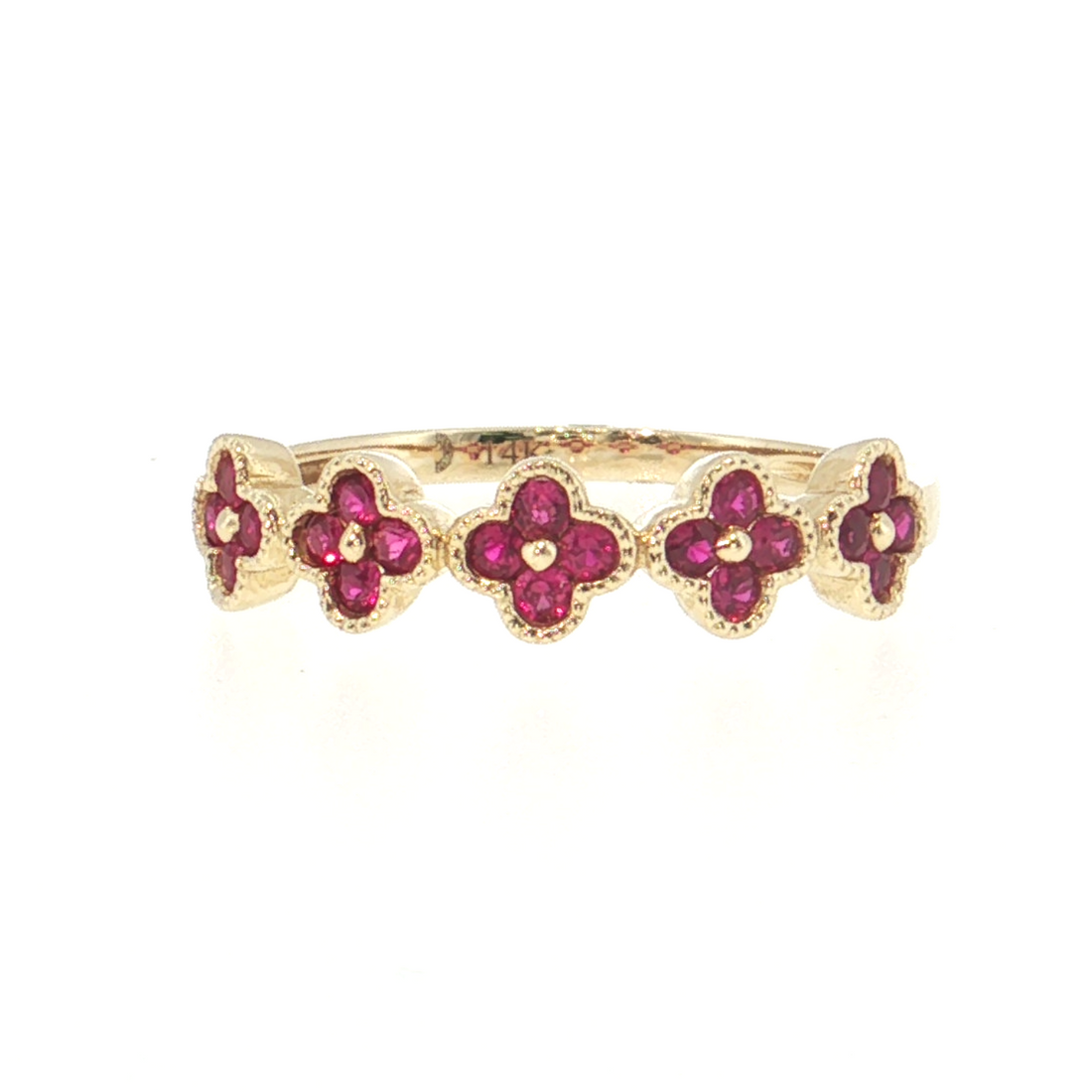14K Gold | Natural Gemstone Florette Ring