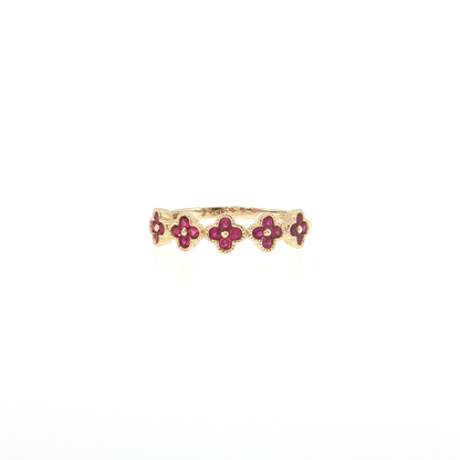 14K Gold | Natural Gemstone Florette Ring