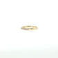 14k Gold | 0.17 cttw Natural Diamond 2 Row Pave Band Ring