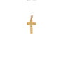 19.2K Portuguese Gold | Small Double-Bordered Crucifix Charm/Pendant