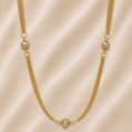 19.2K Portuguese Gold | 16" Vintage unique Box Chain with Balls