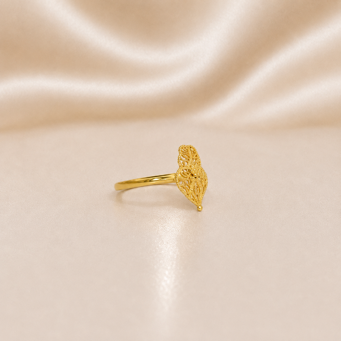 19.2K Portuguese Gold | Filigree Heart Of Vienna Ring