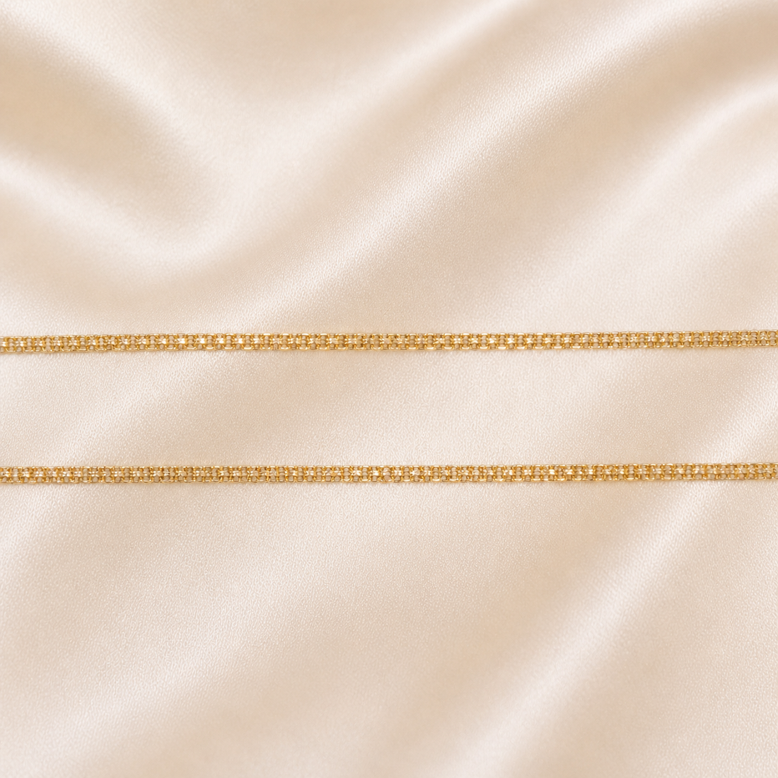 19.2K Portuguese Gold | 2mm X Link Bracelet 6.25" 19.2K Portuguese Gold | 2mm X Link Bracelet 6.25"
