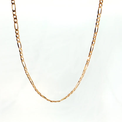 19.2K Portuguese Gold | 3.3mm Solid Figaro Chain