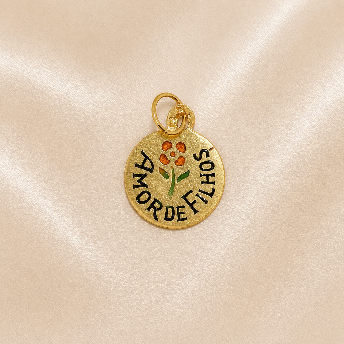19.2K Portuguese Gold | Amor De Filhos ( Kids ) Charm