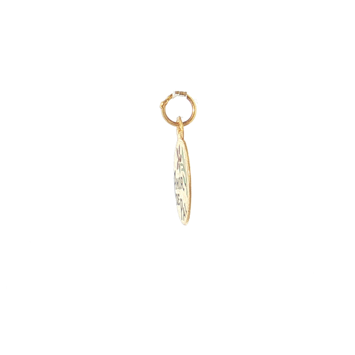 19.2K Portuguese Gold Amor de Pai Love of Father Charm Small Side