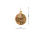 19.2K Portuguese Gold Amor de Pai Love of Father Charm Large Front
