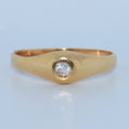 19.2K Portuguese Gold | Bezel Set CZ Ring
