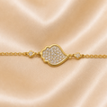19.2K Portuguese Gold | CZ Heart Of Vienna Bracelets