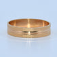 19.2K Portuguese Gold | Coin Edge Design Wedding Band