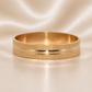 19.2K Portuguese Gold | Coin Edge Design Wedding Band