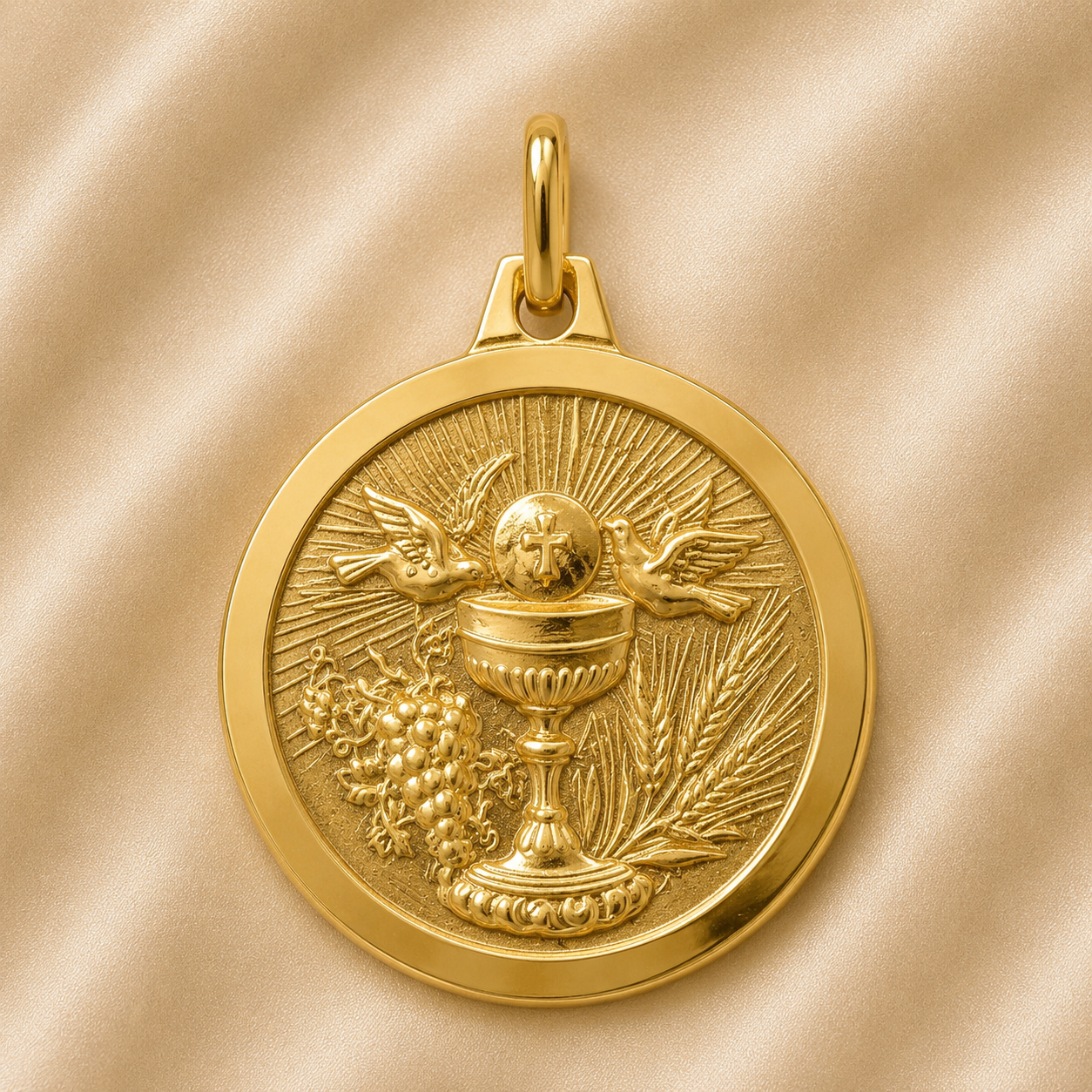 19.2K Portuguese Gold | Communion Cup Pendant
