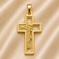 19.2K Portuguese Gold | Crucifix Cut-Out Design Pendant