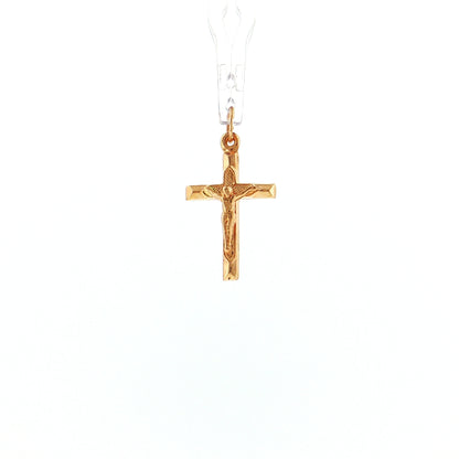 19.2K Portuguese Gold | Designed Crucifix Pendants 20mm
