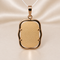 19.2K Portuguese Gold | Dog Tag Pendant