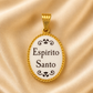 19.2K Portuguese Gold | Espirito Santo (Holy Spirit) Pendant back of charm