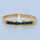 19.2K Portuguese Gold | Eternity Bands blue