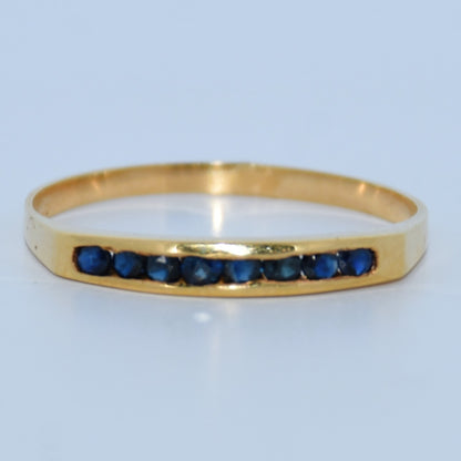 19.2K Portuguese Gold | Eternity Bands blue