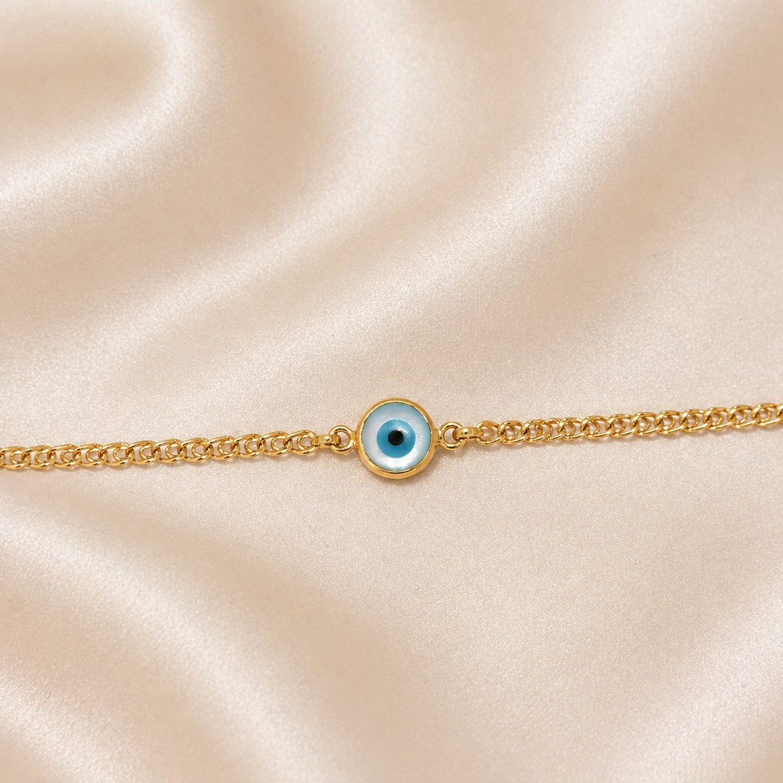 19.2K Portuguese Gold | Evil Eye Bracelet