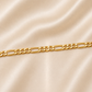 19.2K Portuguese Gold | Figaro Bracelet 8" 3.6mm